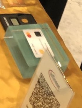 Here new Infineon and MasterCard Biometric Card with @IDEXBiometrics sensor inside from NGC2022 @Madsenb @HaggrenMattias @MrAdde
