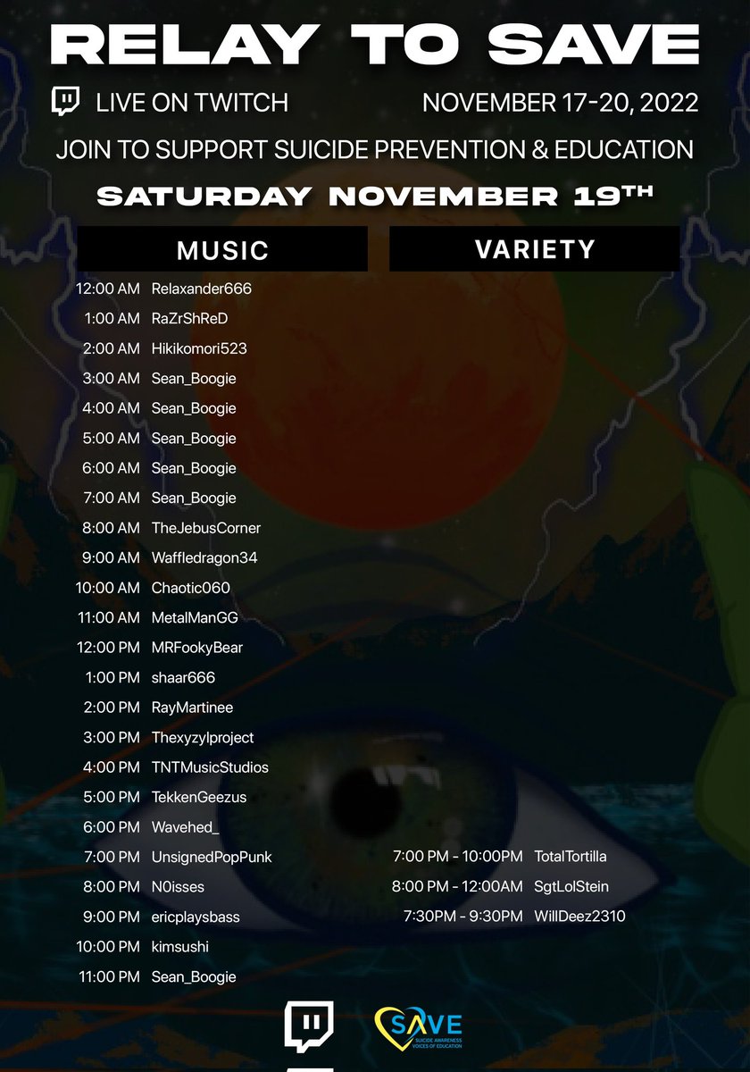 Griorb's tweet photo. THIS STARTS TONIGHT!!
@StephxInfection has thrown this together with the help of @uns0undmethods and they absolutely blew the planning out of the water!
Be there and donate to SAVE
https://t.co/GwM9ERcOse https://t.co/VVELAHSqei