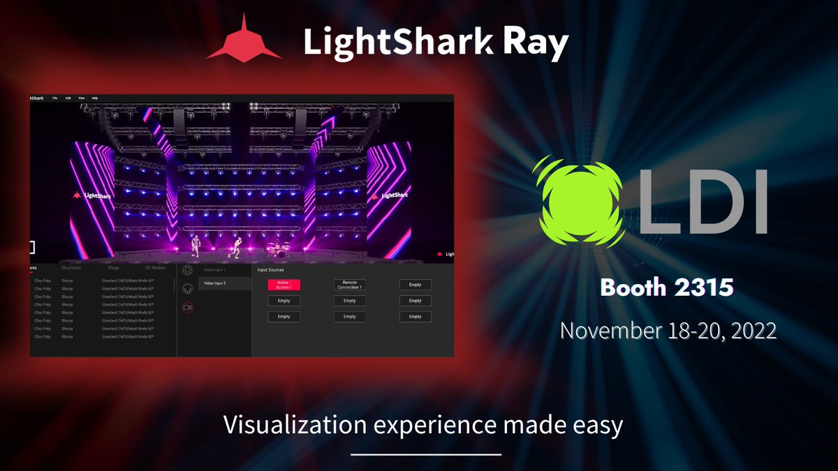 Lightshark_'s tweet photo. Hey Lighsharkers! 🤟🤟🤟
💻 "Visualization experience made easy" 😎
If you are in @LDITradeshow come and find out 😁
#lightsharkers
#lightshark
#lightsharker https://t.co/9aZmxfWifP