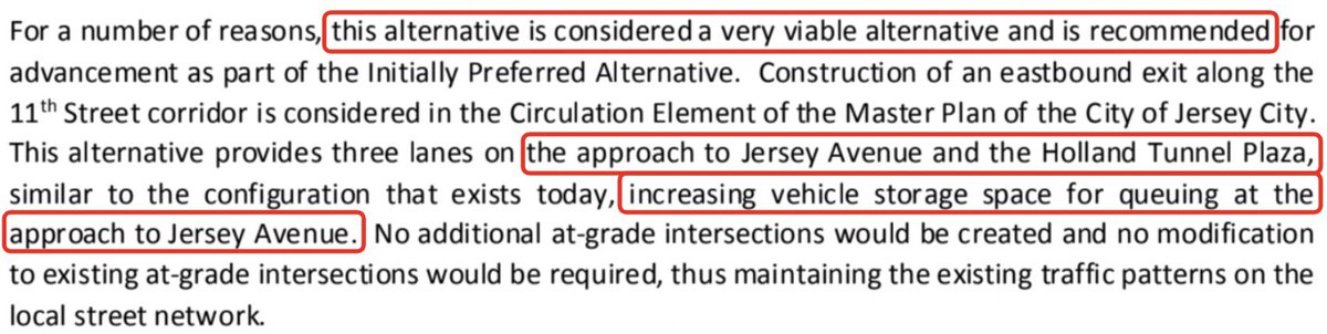robhisme's tweet photo. Everyone: @GovMurphy’s 78 widening will just be gridlock at the Holland Tunnel.

@NJTurnpike report: that’s true!

They picked this design bc it makes more room for cars to sit in traffic at the tunnel. 

$5.8B for“increasing vehicle storage space for queueing” 🙃

#turnpiketrap https://t.co/jZQ2WafNhl