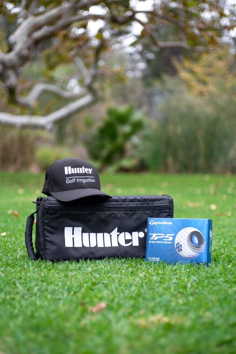 Hunter_Ind_Golf's tweet photo. Gear up for a day on the #golf course! Enter for a chance to win a Hunter Golf hat, Hunter-branded TaylorMade® TP5 Golf Galls, and a Hunter cooler bag! To enter, quote our tweet with a picture showing #HunterGolf in use! #irrigation #irrigationcontractor #smartirrigation https://t.co/LkUQZ2bneX