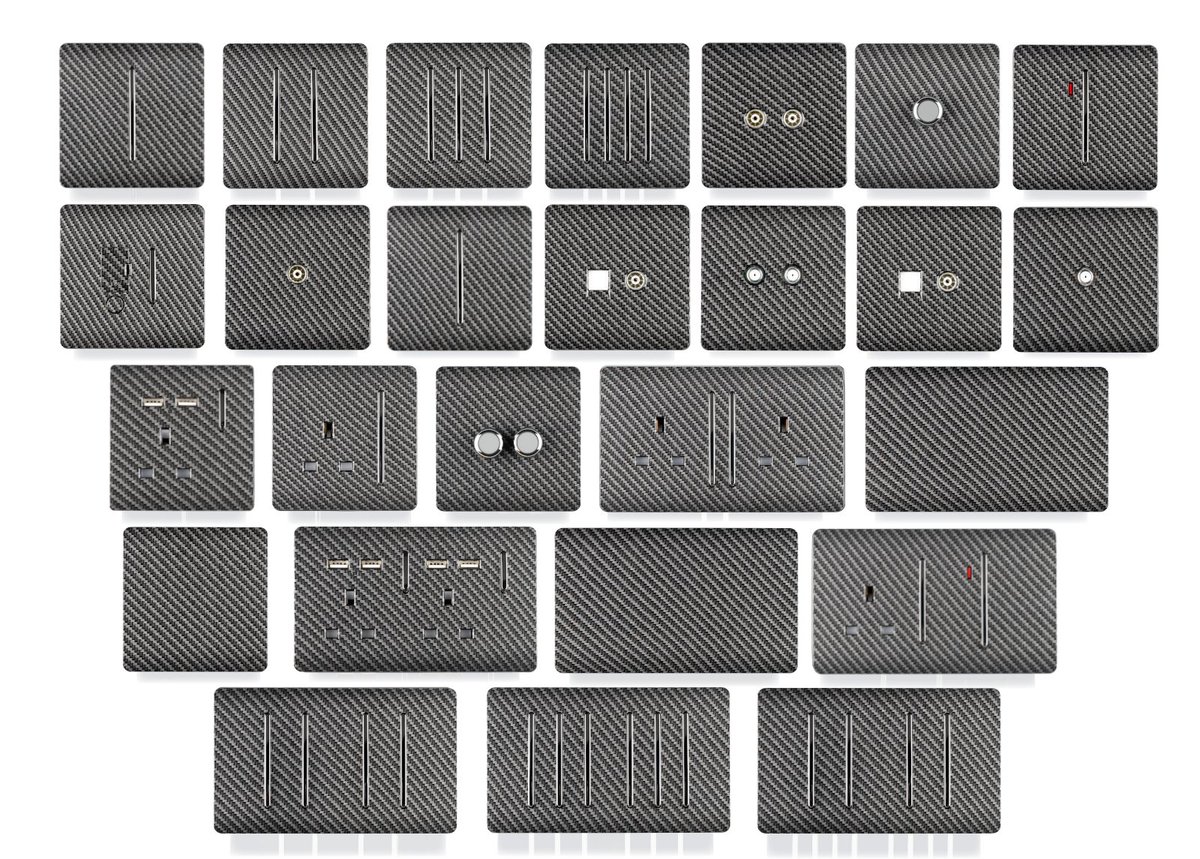 The #BrandNew #carbonfibre range from Trendi Switch

Tune up the look in your home with products including their #USB #plug socket to accelerate the power on your phone or the #LED dimmer to tone down the brightness of your lights.

Order today at theinternethomestore.co.uk