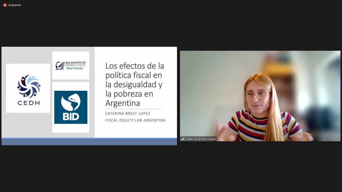 Iniciando nuestro seminario en el que <a href="/caterinabrest/">Caterina Brest Lopez</a> va a presentar el trabajo "Los efectos de la política fiscal en la desigualdad y en la pobreza en Argentina" 🇦🇷