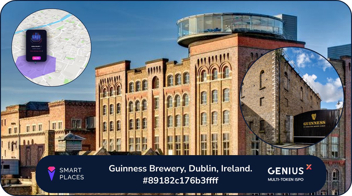 SmartPlacesX's tweet photo. We have two land plots left for the @OfficialGeniusx Multi-Token ISPO giveaway! 

Simply like and retweet for a shot to win the Guinness Brewery land plot in Dublin, Ireland!

PS! Tomorrow giveaway will start earlier as we're attending the Cardano Summit in Lausanne and Berlin. https://t.co/myju5q7NqL