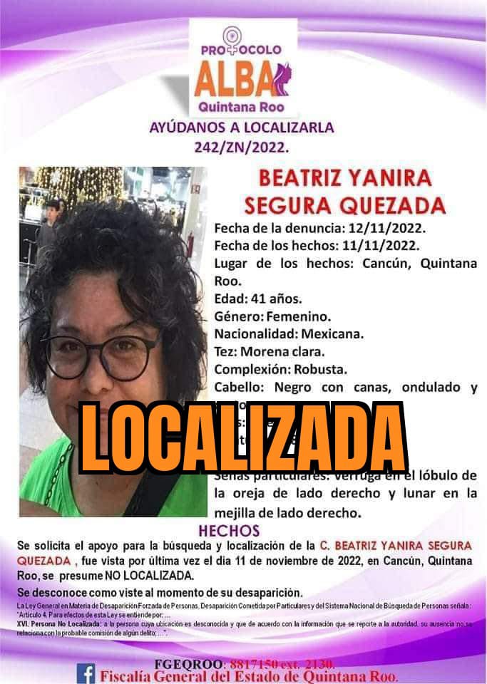 Comisión de Búsqueda Quintana Roo (@busqueda_qroo) on Twitter photo 