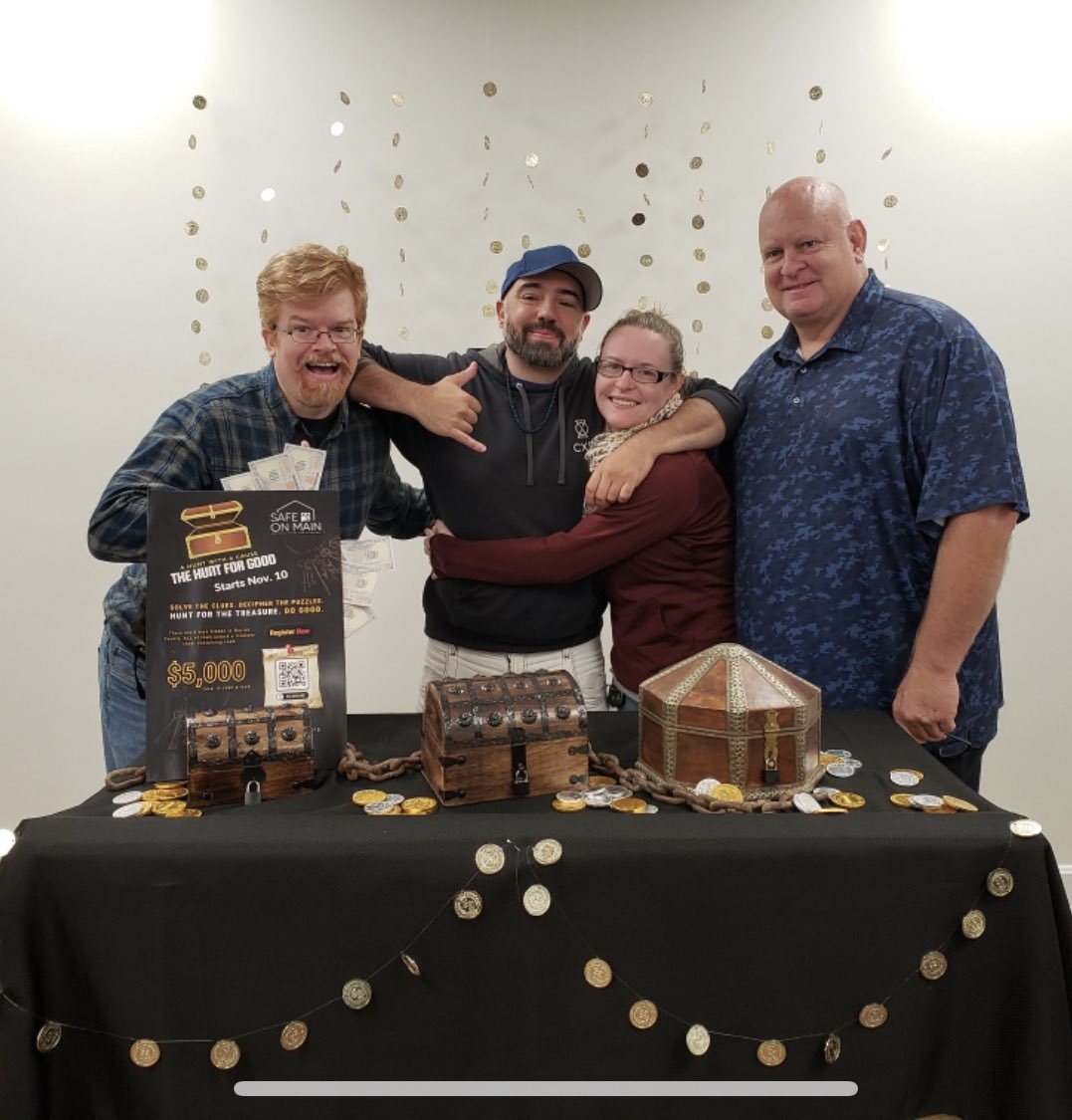 What’s better than winning one treasure hunt? Winning two ;) this past weekend our team took down both the digital and IRL hunts from <a href="/safeonmain/">SAFEonMain</a>’s Hunt for Good, and had a blast doing it!