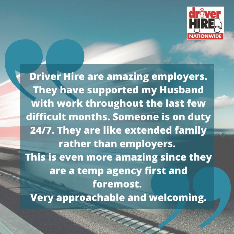 Looking for a driving job? Come and talk to an agency that cares... 

The team love to hear our driver's feedback and reviews like this really make what we do so worthwhile and rewarding. 💪

driverhire.co.uk/office/colches…