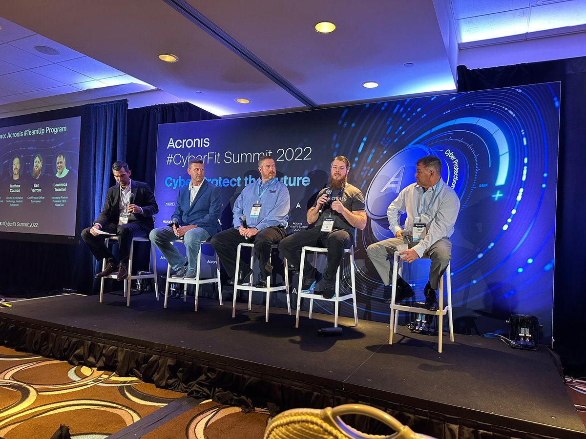 Sourcepass1's tweet image. Sourcepass teammates Ken Varrone, Mike Riley, and Roli Points attended the Acronis #CyberFit Summit 2022!  

#Sourcepass #SourceForce #Thinklikeacustomer #Innovationrelentlessly #Acronis #MSP #AcronisCyberFitSummit #Cybersecurity #Cybersecuritynews #ITnews