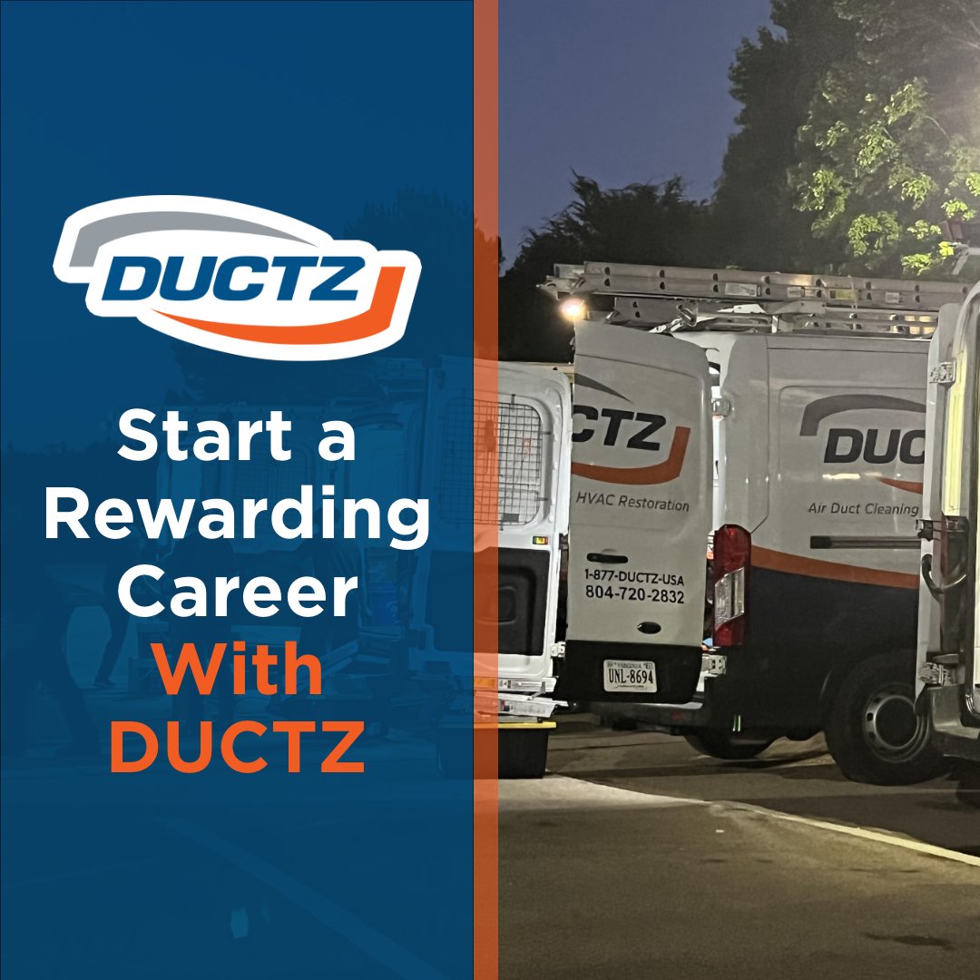 Are you looking for a career change? We offer extensive training to ensure you understand the ins and outs of running a DUCTZ franchise. Take the leap and learn more today: ductz.com/franchise/