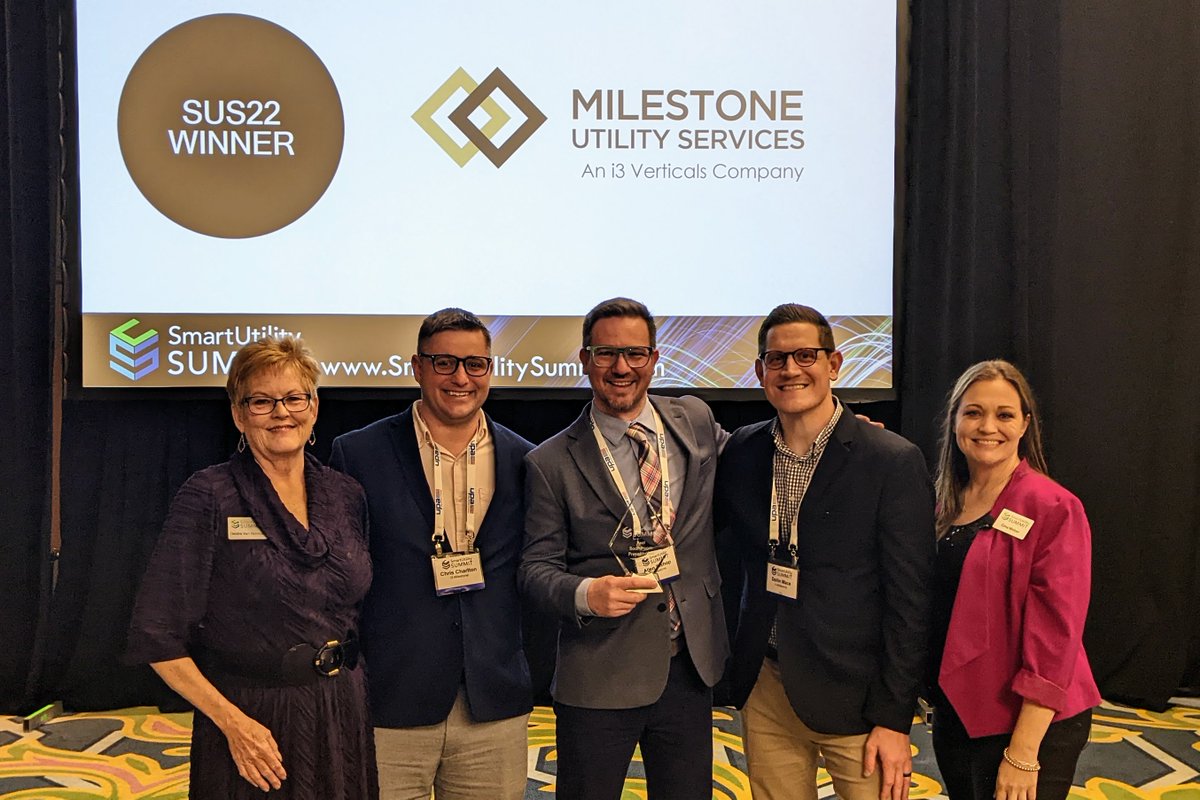 SmartUtilitySMT's tweet photo. Congratulations to the #SUS22 Award Finalists and Winners! Our group of utility attendees voted in 3 categories: @Dispelhq was awarded Vendor to Watch, @MilestoneMUSI won Best Overall Vendor Presentation, and @SensusGlobal was voted Best Smart Utility Product or Solution. 👏🏆 https://t.co/czF5loXZAH