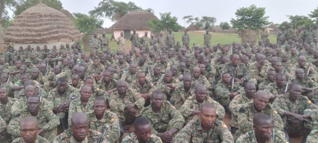 UPDFspokespersn's tweet image. UPDF troops in final touches to deploy in the DRC under the East African Community Regional Force. The force is currently undergoing final mentoring before they are inserted into Eastern DRC to join their Kenyan counterparts already in Goma.