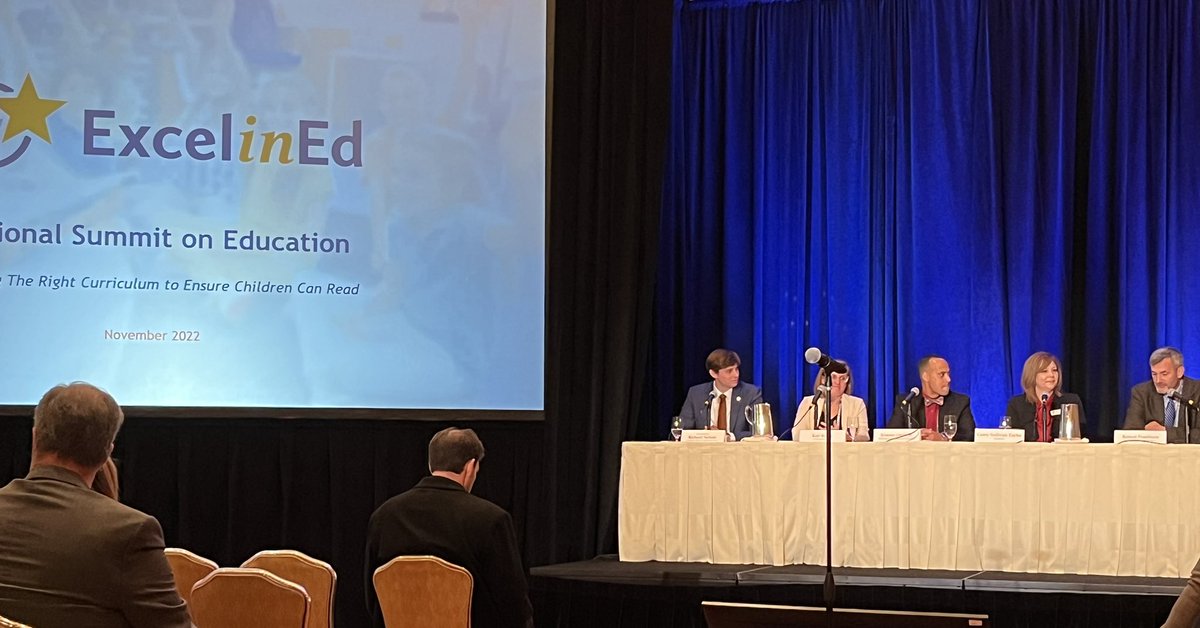 ARhyne's tweet image. Choosing the Right Curriculum to Ensure Children Can Read #ExcelinEd #EIE22 @_CaseyTaylor