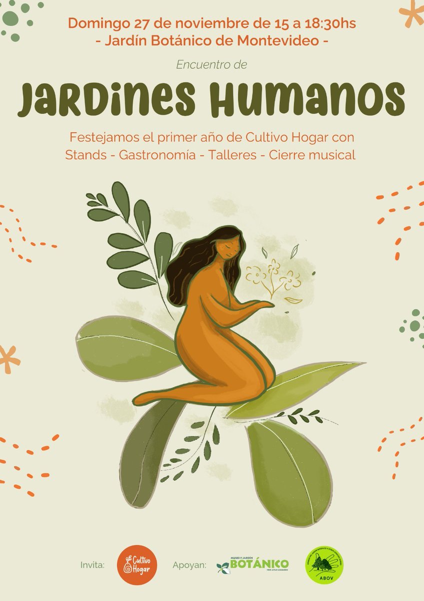 🌳 ¡Acompáñanos en el Botánico!

Estaremos con un stand con el Taller de Huerta. 

Nos vemos ahí 😀

<a href="/montevideoIM/">Intendencia de MVD</a> <a href="/IMgenero/">Montevideo Género</a>