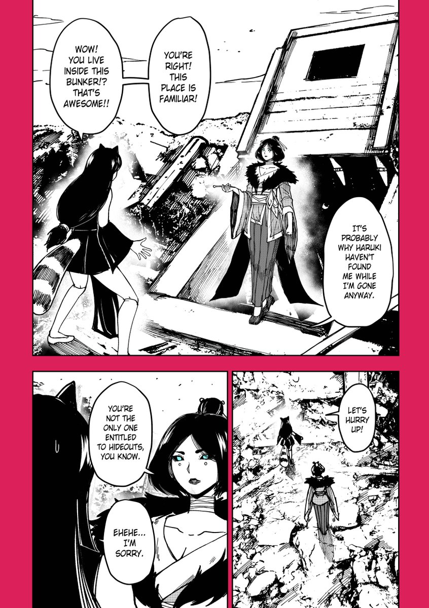 ...And that's a wrap for CHAPTER 3! 

Chapter 3-4 is now LIVE at: 

✨ metakami.io/the-manga ✨ 

Next week, this chapter will be compiled and released as an ERC-1155 token. Are you ready, Scavengers? 🦋