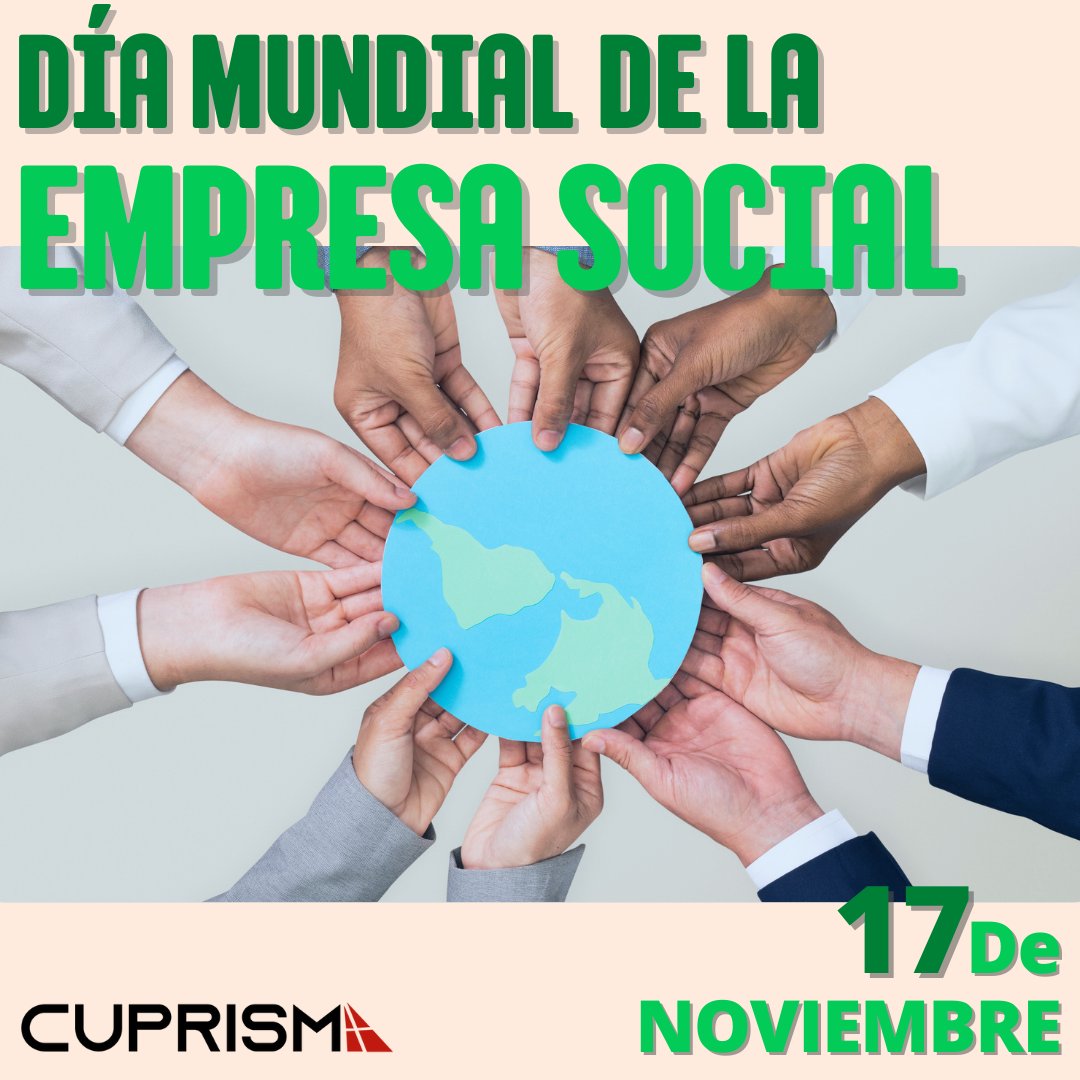 cuprisma's tweet photo. Una empresa social es una organización que tiene como objetivo resolver ciertos problemas sociales, medioambientales y culturales, y compatibiliza esta labor social con la labor empresarial, contribuyendo a conseguir buenos resultados. #diadelaempresasocial  #Empresasocial https://t.co/j8A5O10h0i
