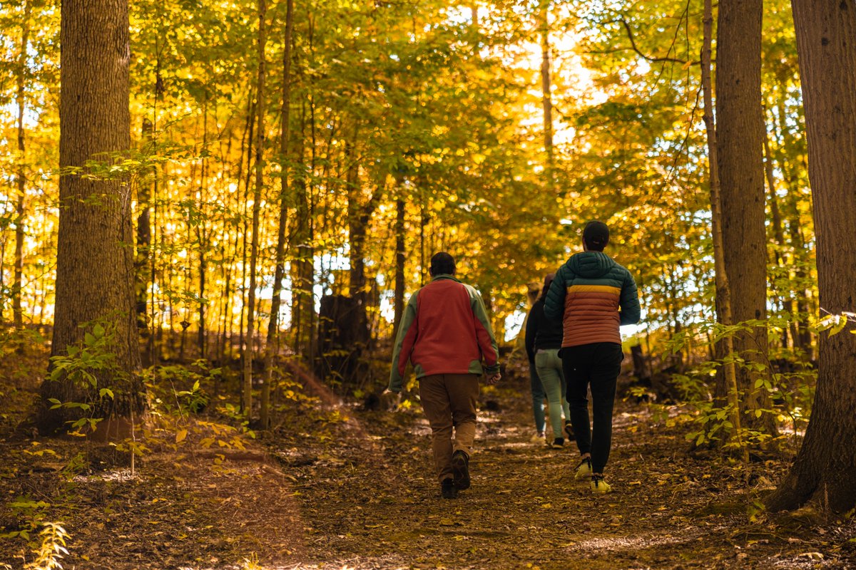 We are taking a walk through the hiking trail located at our Whispering Hills, OH location on #NationalTakeAHikeDay!