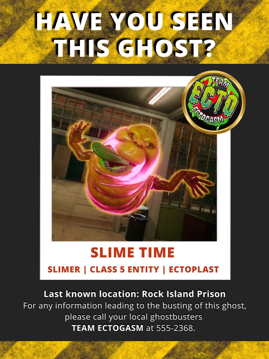 We have received another call regarding a variation of Slimer. This one is an ugly one. Dispatching Team Ectogasm Green to the location.
LIVE SUNDAY AT 11:00 PM CST
twitch.tv/finalfracture
@ghostbustersSU
 @gbsu_league
 <a href="/IllFonic/">IllFonic</a> 
 #gbsul #GhostbustersSpiritsUnleashed #eSports