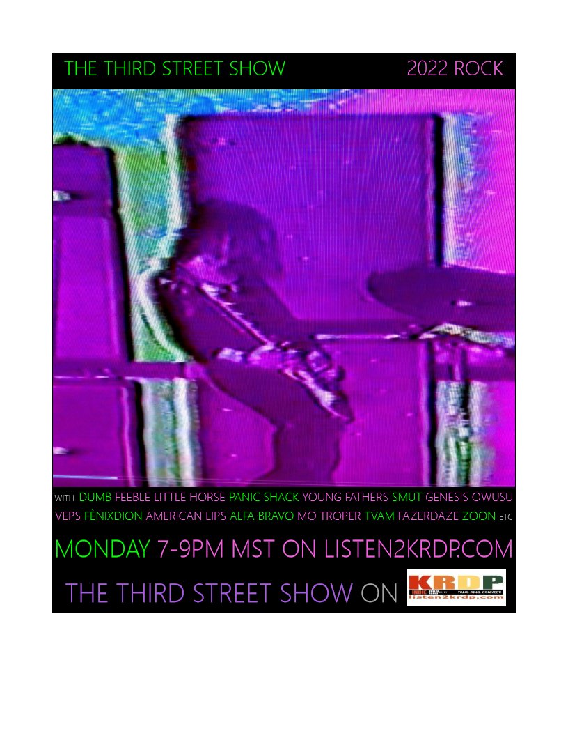 The Third Street Show (@third_show) on Twitter photo new show Monday with <a href="/Breanna_Barbara/">Breanna Barbara</a> <a href="/Fenixdionmusic/">Fénixdion</a> <a href="/katedavismusic/">Kate Davis</a> <a href="/panicshack/">Panic Shack</a> <a href="/MeLikeBees/">Me Like Bees</a> <a href="/genesisowusu/">genesis owusu</a> <a href="/rareoccasions/">The Rare Occasions</a> <a href="/goingsband/">Goings</a> <a href="/lsdunes/">L.S. Dunes</a> @popularcreeps and more #indierock #psychrock #noisepop #shoegaze #postpunk etc on listen2krdp.com #krdpindie new show Monday with <a href="/Breanna_Barbara/">Breanna Barbara</a> <a href="/Fenixdionmusic/">Fénixdion</a> <a href="/katedavismusic/">Kate Davis</a> <a href="/panicshack/">Panic Shack</a> <a href="/MeLikeBees/">Me Like Bees</a> <a href="/genesisowusu/">genesis owusu</a> <a href="/rareoccasions/">The Rare Occasions</a> <a href="/goingsband/">Goings</a> <a href="/lsdunes/">L.S. Dunes</a> @popularcreeps and more #indierock #psychrock #noisepop #shoegaze #postpunk etc on listen2krdp.com #krdpindie