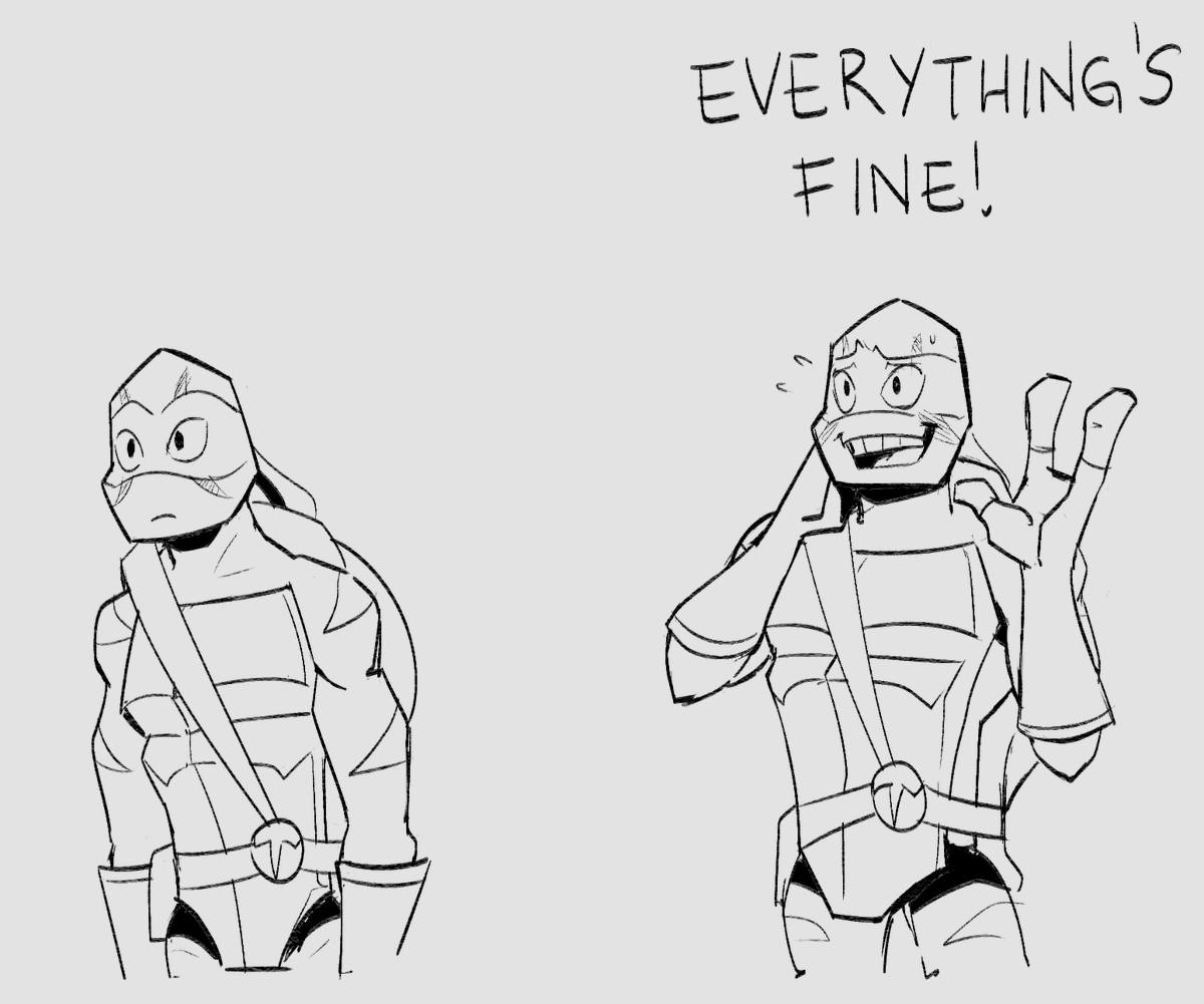 lelesberw's tweet photo. redraw of an old thing
original is from 2020

#rottmnt https://t.co/uD92dGQvrA