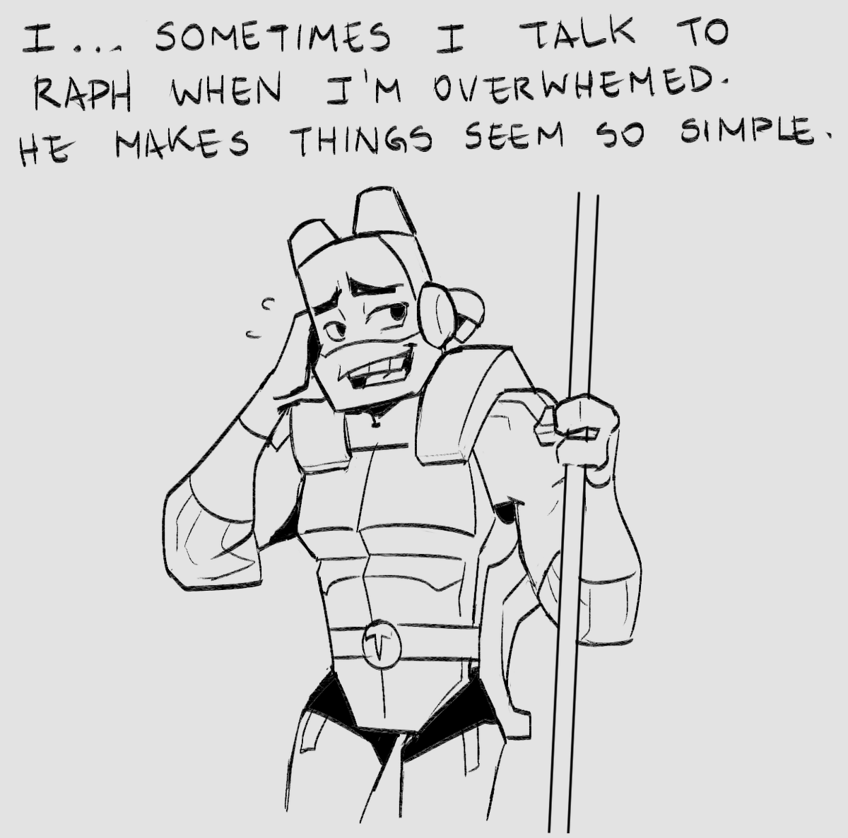 lelesberw's tweet photo. redraw of an old thing
original is from 2020

#rottmnt https://t.co/uD92dGQvrA