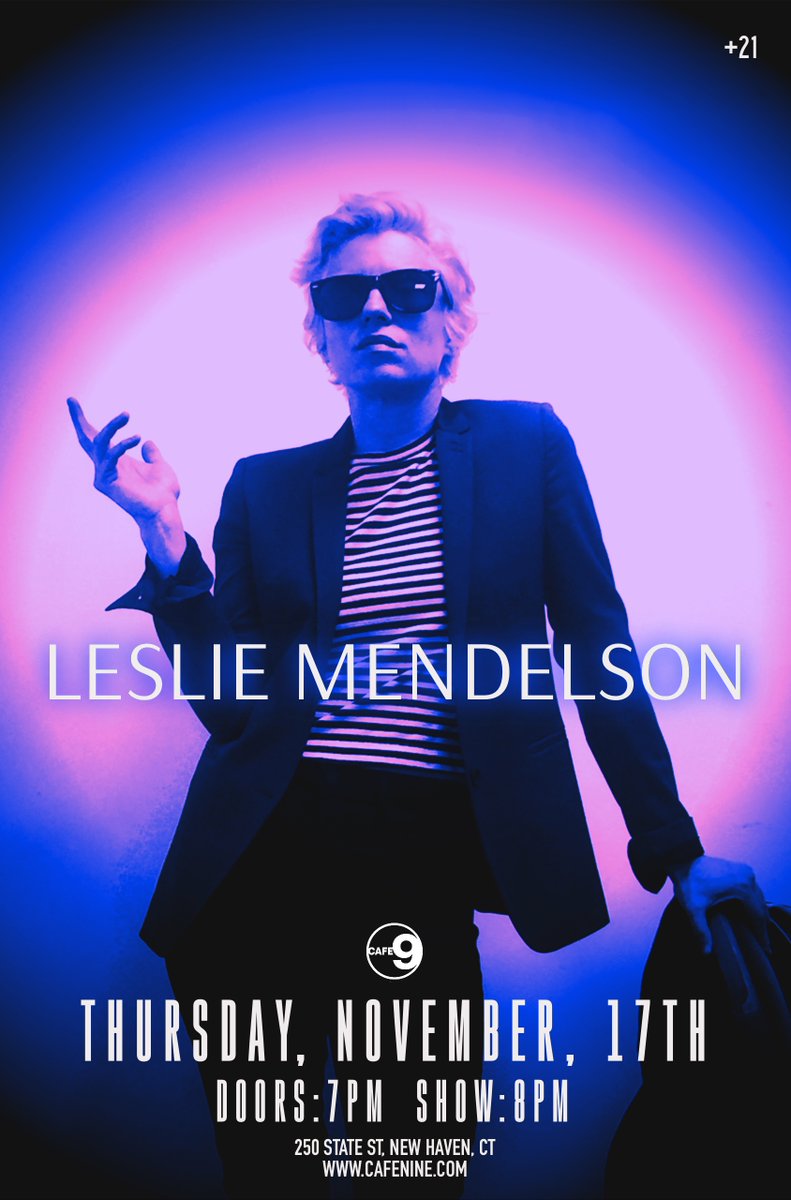 lesliemendelson's tweet photo. New Haven, CT Friends! See you tonight at @cafenine Kierstin Sieser opens the evening at 8pm, I'm on at 9pm. 🖤 Info &amp; Tickets at: https://t.co/V2lBPFfXOu https://t.co/ErlnybMKxq