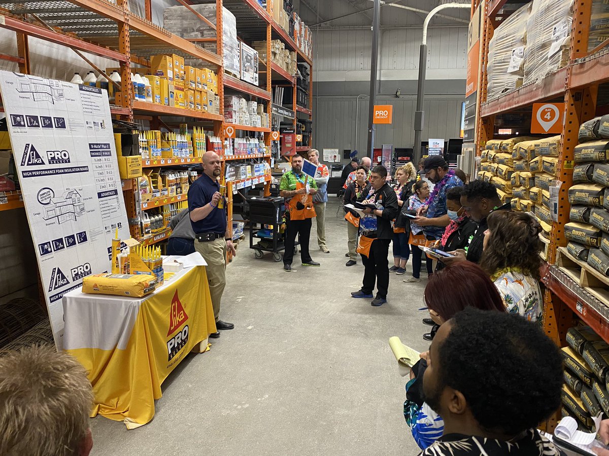 twash_22's tweet photo. Enjoyed a great training @Homedepot store #564 Dallas, TX for the MET Regional Supplier Event! Thank you for the invite and always showing support for @Sika. #Fixitonce @Sika_USA @mthomassmith33 https://t.co/nMtWWxJ3wW