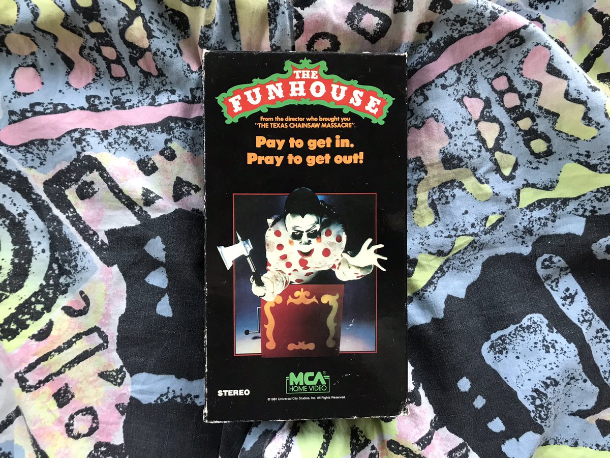 HorrorSlumber's tweet photo. One of my faves from Tobe Hooper! #vhs #horrormovies #horror #thefunhouse #80s #vhscollector https://t.co/NPZqtOOiCD