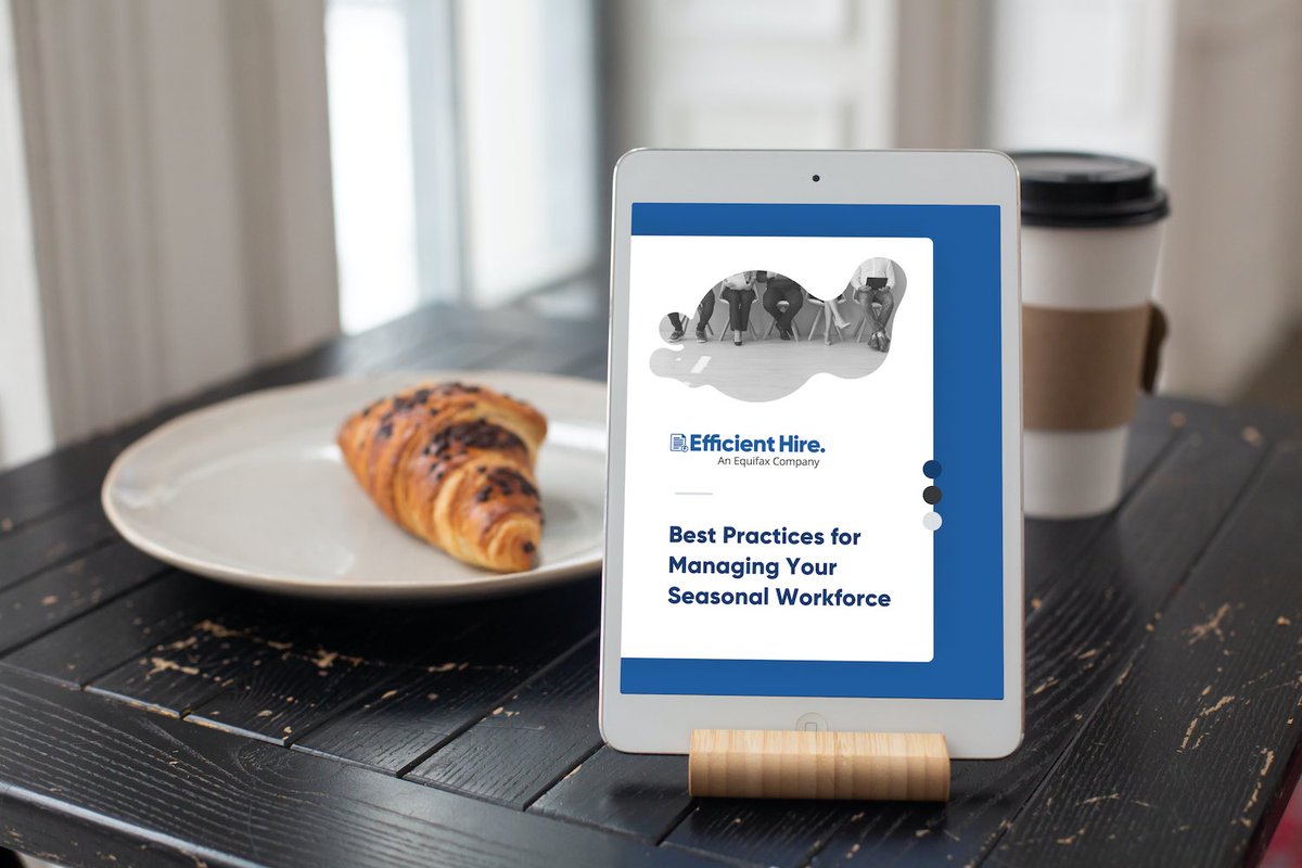 EfficientForms's tweet image. Managing a Seasonal Workforce? Grab a copy of our guide for best practices! 👉 efficienthire.com/wp-content/upl…

#restaurants #hourlyworkforce #staffingandrecruiting #seasonal