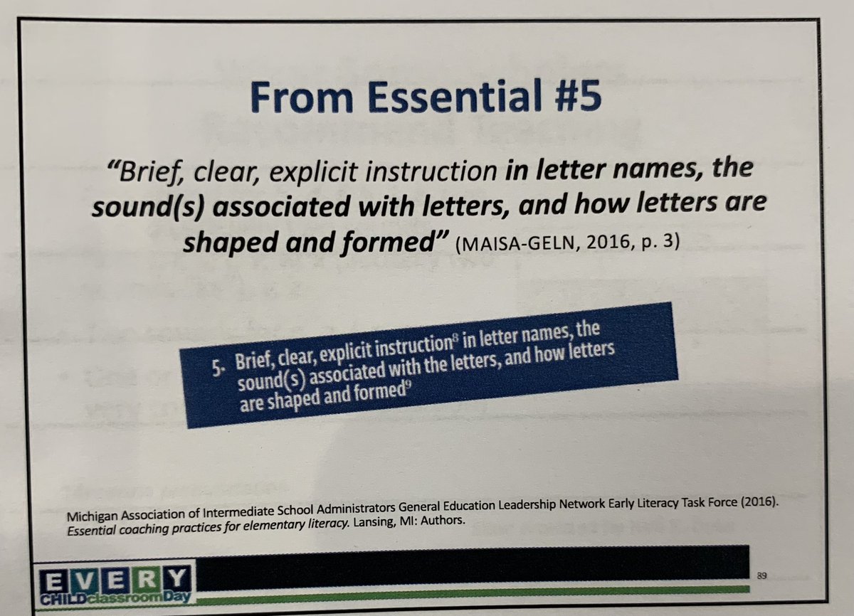 kristalwhite02's tweet photo. Letters and sounds are learned best and solidified to memory when explicit instruction is used. Prek #Essential5 #MichiganLiteracy https://t.co/DoJBLDxeHW