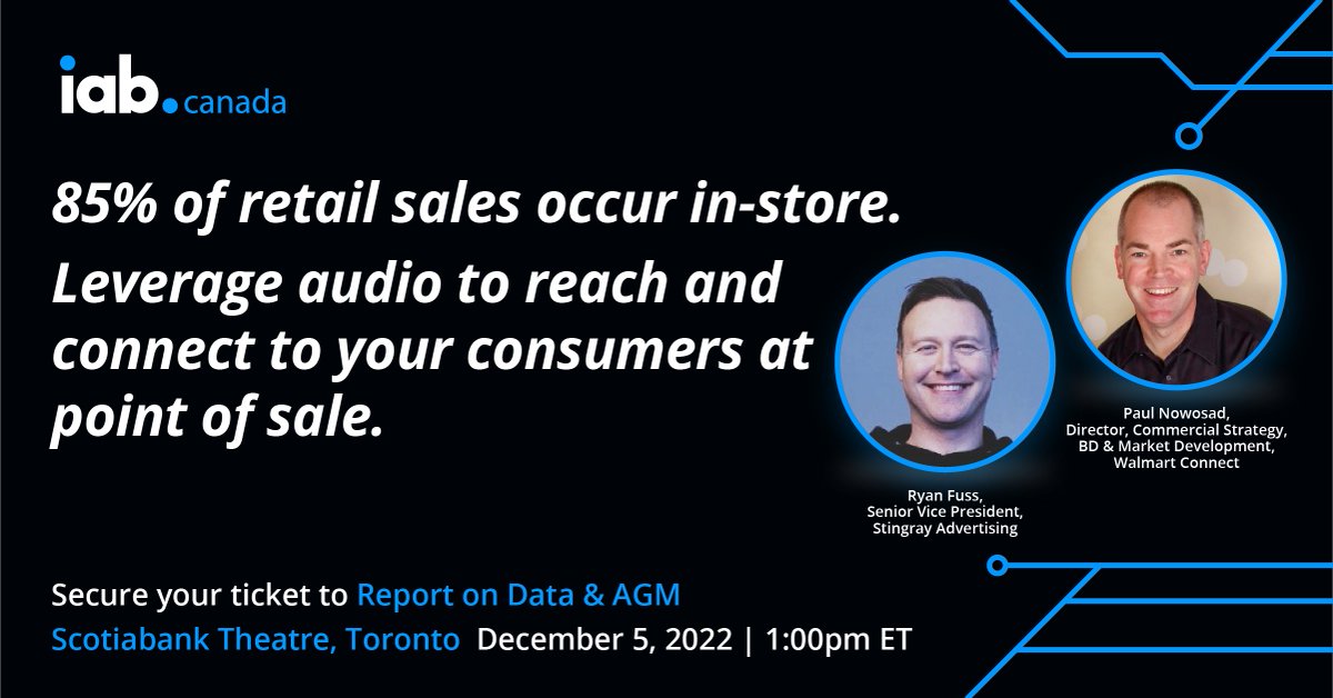 iabcanada's tweet image. Join @Stingraymusic and @Walmart, as they delve into a real case study on why this is a great opportunity that both brands and retailers will not want to miss! hubs.ly/Q01sBz7N0

#ReportonData #IABCanada