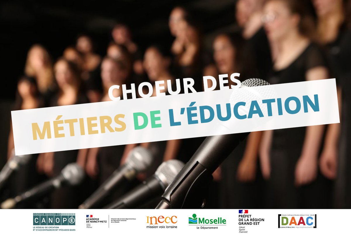 CPEM57's tweet photo. Lancement des Choeurs des Métiers de l'Education et ressources pour vos classes - https://t.co/wxMVJjyJcI https://t.co/FTrgVvuAcd