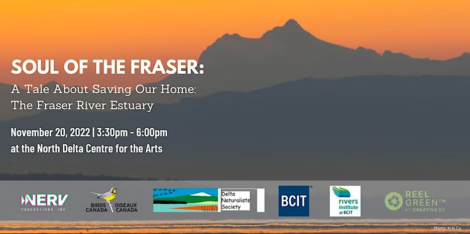 CityofDeltaBC's tweet image. Join us on November 20 at the #NorthDelta Centre for the Arts for a screening of South of the Fraser! 

Knowledge Holder and Skipper, Lindsey Wilson of Hwlitsum First Nation will open the event. Artwork from Jay Peachy will also be on display. 

Tickets: ow.ly/QrwH50LGvVU