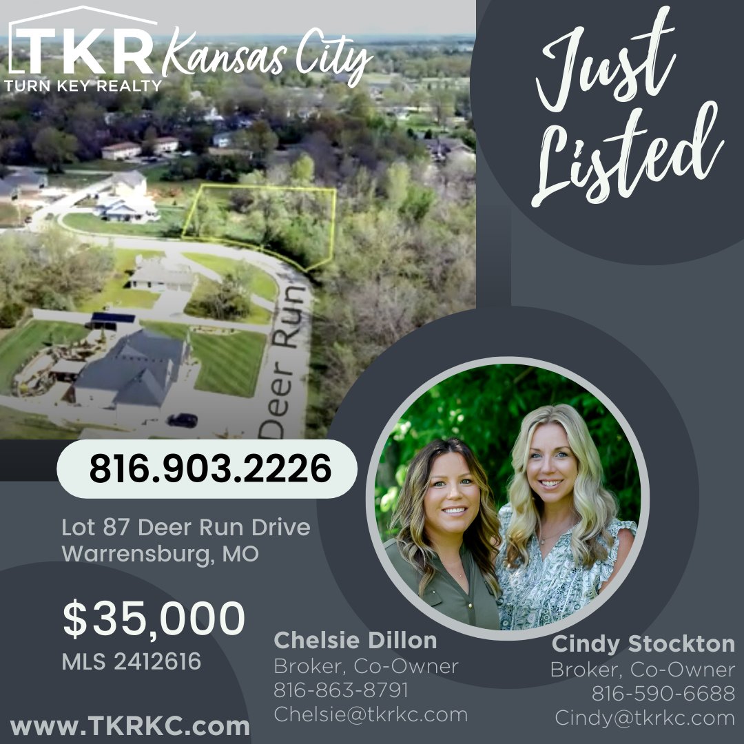 TurnKeyRealtyKC's tweet photo. Just Listed! This wooded single family residential lot is located in the beautiful Meadows subdivision of Warrensburg, MO.  Bring your plans and make this scenic lot yours today! #TKRKC https://t.co/81OsG0vbpO