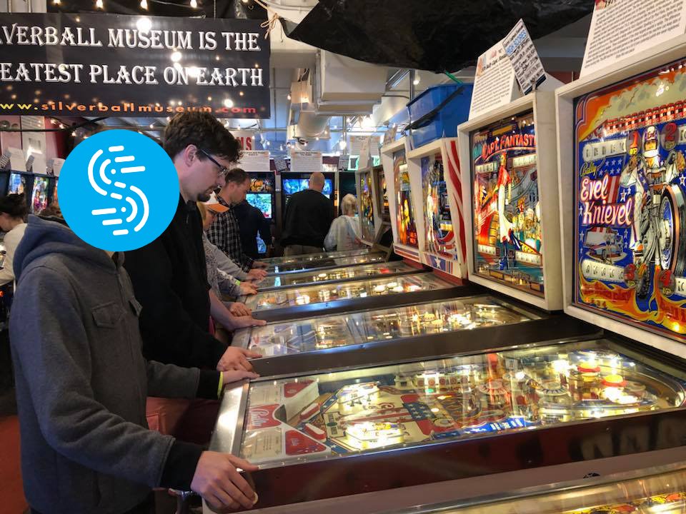 speedify's tweet photo. This #TBT we give you @alexgizis and Speedy, our OG's playing some sweet retro machines.   He sure plays a mean pinball!   #YouTuber #youtubegaming 
Thanks for subscribing to Speedify on @YouTube. https://t.co/qFPOYWbbSO