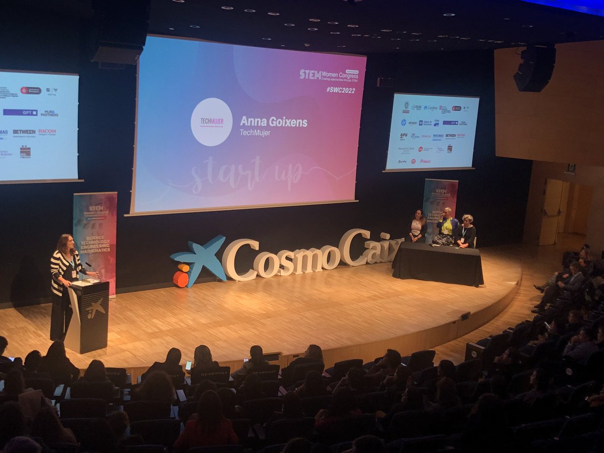 StemwomenEurope's tweet image. 👍🏻🌟#SWC22 #EMPRENDIMIENTO 
Mónica Fernández – Wedid Ventures Elena Losantos – Identify – Enjoy Culture Mercedes Martínez – dothegap, let’s exchange experiences! Anna Goixens – TechMujer Daniela Tost – De la academia a la empresa. El caso : Virmedex Virtual Experiences S.L.