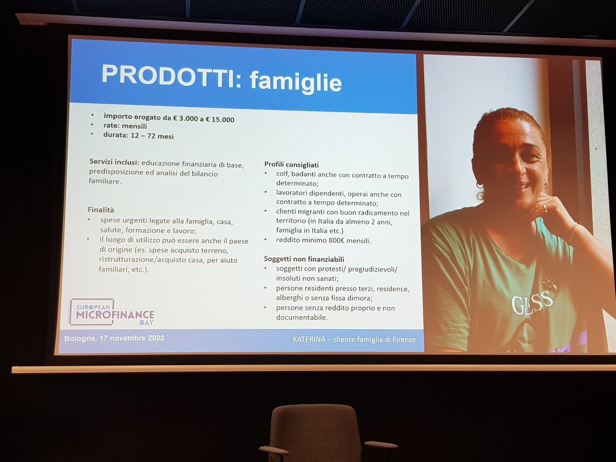 PerMicro (@permicro_) on Twitter photo Martina Benedetti, Responsabile Area nord-est e nord-ovest #PerMicro: nel percorso del #microcredito non mancano l'accompagnamento sul #bp e l'educazione finanziaria di base ai clienti, complementari al credito.
#2022EMD #giovani #startup #donne #serviziausiliari <a href="/EmilBanca/">Emil Banca</a> Martina Benedetti, Responsabile Area nord-est e nord-ovest #PerMicro: nel percorso del #microcredito non mancano l'accompagnamento sul #bp e l'educazione finanziaria di base ai clienti, complementari al credito.
#2022EMD #giovani #startup #donne #serviziausiliari <a href="/EmilBanca/">Emil Banca</a>