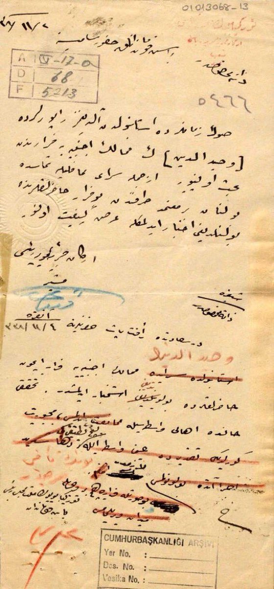 OguzKhanTweets's tweet photo. “İngiliz gemisiyle kaçtı�� iftirasının gerçeği ortaya çıktı.
Murat Bardakçı 100 yıldır gizlenen belgeyi açıkladı.

Mustafa Kemal, Padişah Vahdettin’in saraydan ayrılması halinde “LİNÇ EDİLMESİ” emrini vermiş.

Bu da “Firar edecekti” kılıfıyla maskelenmiş ! https://t.co/dAkXBCv7NG