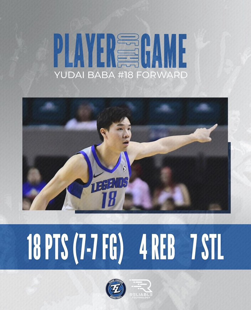 @yudai_baba is a great pleasure to coach and to watch play. Best way for me to articulate Yudai and what he’s all about is that he Honors The Game and His Team in every action that he takes. Fearless defender. Dynamic shooter and cutter. Never skips a step.