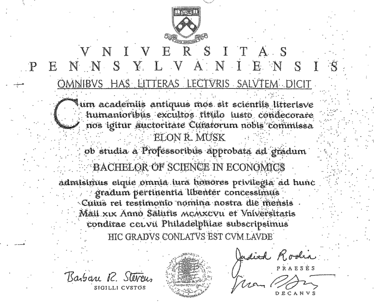 In 2009, ousted Tesla Motors founder Martin Eberhard also sued, & again attacked Elonâs Physics degree claim