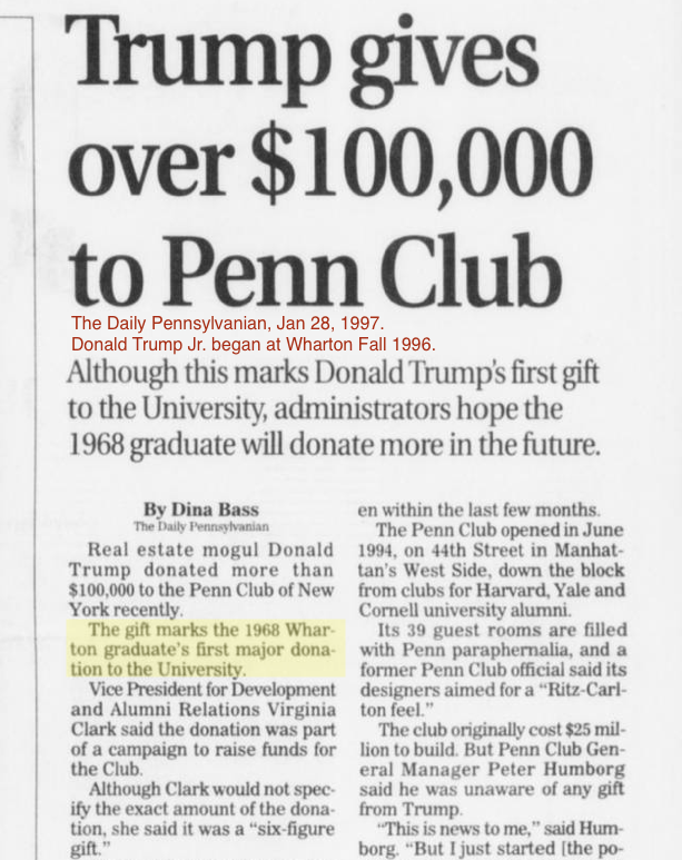 3 - Penn statements: Pennâs Wharton School regularly claims Elon, worldâs richest man, as an alumnus, but the Physics Dept