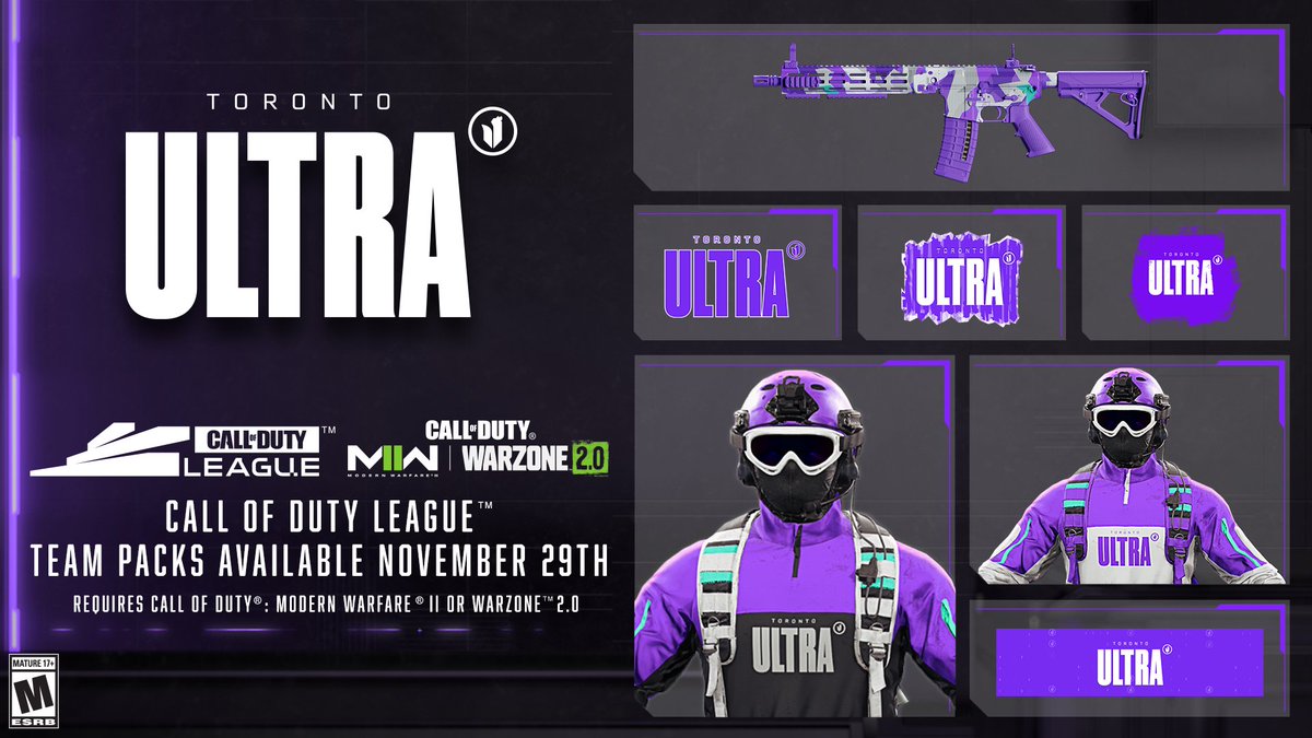 The best team pack in the CDL, 4 years in a row. Available Nov 29th 🫡

#StrengthInTheNorth #SooUltra