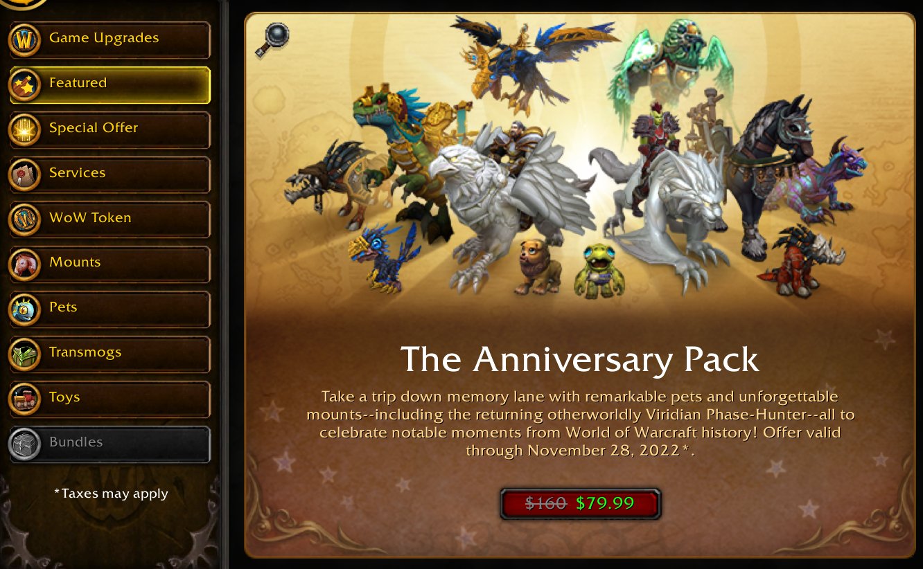 Wowhead on twitter blizzard has introduced a special mount bundle on