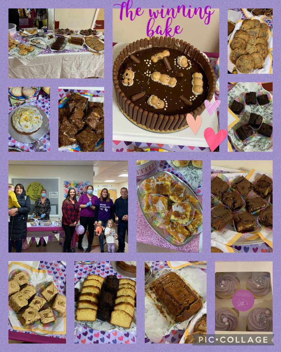 #WorldPrematurityDay sharing some of amazing NICU graduates who came to see us on a very rainy Thursday to celebrate 💜💜💜 some of the amazing bake-off entries made by the wonderful @prestonnicu nursing team and supported by our amazing midwifery team @babybeatorg @heathstew81