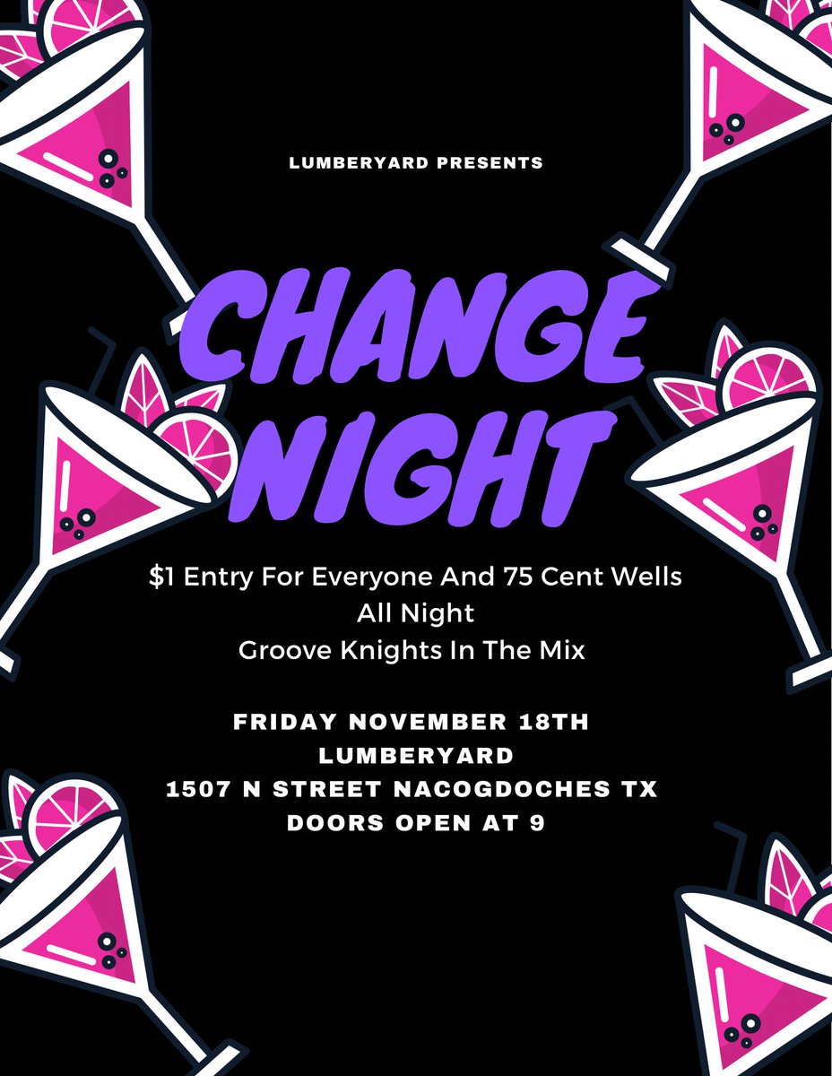 GrooveKnights's tweet photo. FRIDAY NIGHT! $1 ENTRY ALL NIGHT! 75 CENT WELLS OPEN TILL CLOSE! DOORS OPEN AT 9! CAPS LOCK IS STUCK ON! @etxlumberyard @SFAQuestions https://t.co/Sw9Wg4ZgVs