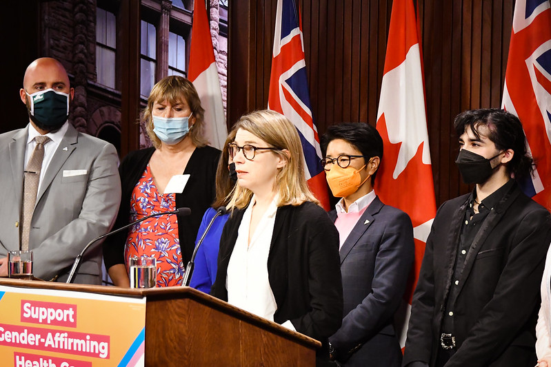 kristynwongtam's tweet photo. Ontarians face significant barriers to accessing gender affirming health care. Thank you @theirholiness, Dr. Greenaway, LEAF &amp; @The519 for supporting the Gender Affirming Health Care Act! Gender affirming care is life-saving care!
https://t.co/NVQVOARFur 
#onpoli #TransHealthCare https://t.co/X2AnWXcHlC