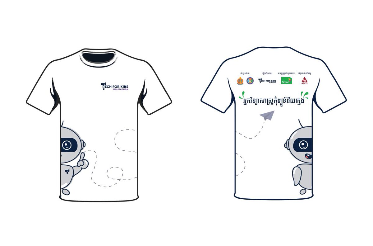 lydetpidor's tweet image. Looking forward to seeing all the selected young computer scientists w/ t-shirt and @microbit_edu at the 2nd cohort of Kid-KATHON of Tech for Kids Academy this weekend. Thanks for the fully supported by H.E. @Naroneconomics @moeyscambodia #MISTI @SmartAxiata #TechforKidsAcademy