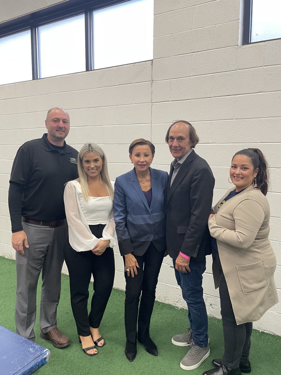ASBDC's tweet photo. Grateful for the recent visit from @KutztownU #SBDC center director John Stetler, PASBDC Assistant Director of Capital Acquisition Lynn Loaiza, @NydiaVelazquez, @PASmallBusiness State Director Dr. Ernie Post and #KUSBDC business consultant Isamac Torres-Figueroa. #DreamTeam #SBDC https://t.co/LA7SveMQ2D