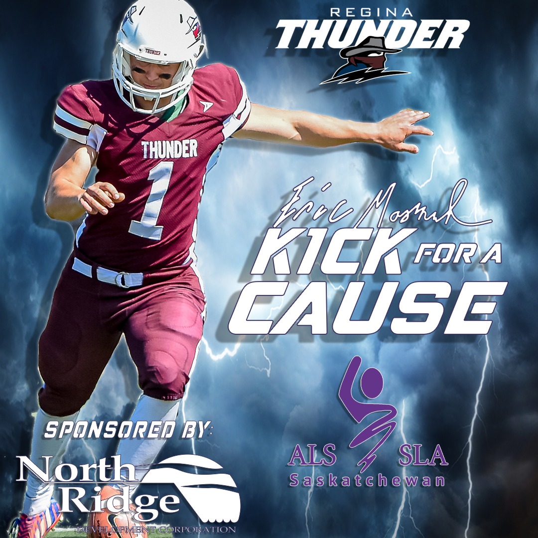 reginathunder's tweet photo. This year we donated $5 to the ALS Society of Saskatchewan for each special teams point made.

The final total for this season was 117 points, $585!

This effort was made possible by North Ridge Development Corporation &amp; our own Eric Maximuik.

#reginathunder #kickforacause https://t.co/87i3mt2XPQ