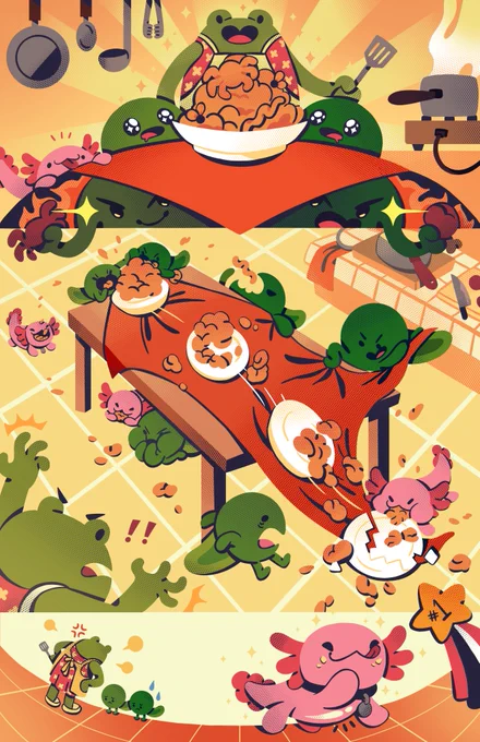 Froggo food fight  