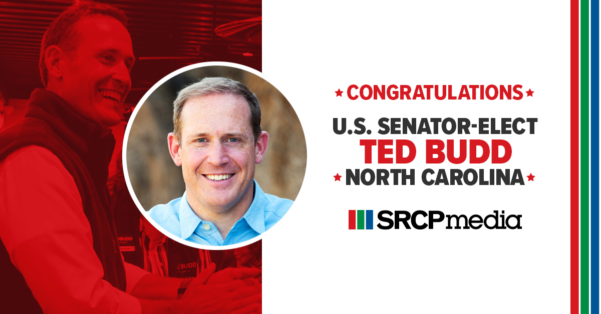 SRCPmedia's tweet photo. Congratulations Senator-Elect Ted Budd and your campaign team! Proud to contribute to the messaging this summer! @tedbuddnc @ncsen @caseyphillips @nrsc @benburgersrcp @jonreedy https://t.co/kQW7WMzxGA